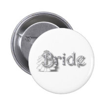 ♥Bride - for Bachlorette Party, Shower, Honeymoon♥ Pinback Button