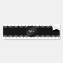 Bride gifts white diamonds bumper sticker