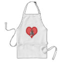 bride & groom aprons