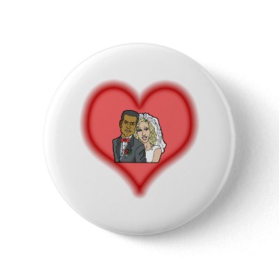 bride & groom button by shopaholicchick