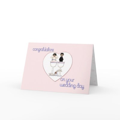 Bride & Groom Congratulations Card by StarStock