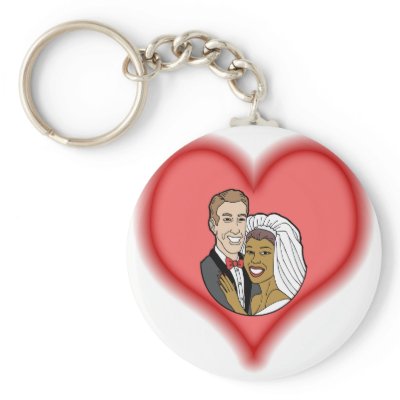Bride & Groom Keychain by shopaholicchick