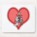 bride & groom mousepads