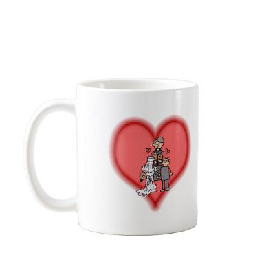 bride & groom coffee mugs by shopaholicchick