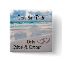 Bride & Groom Names Written in the Sand
