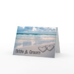 Bride & Groom Names Written in the Sand