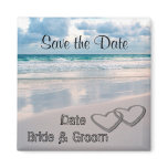 Bride & Groom Names Written in the Sand