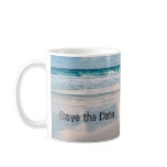Bride & Groom Names Written in the Sand Mug