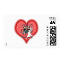bride & groom postage