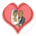 Bride & Groom stickers