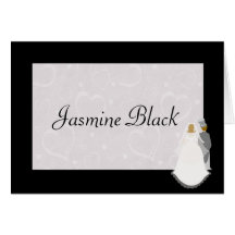 Bride & Groom - Wedding table name placecards