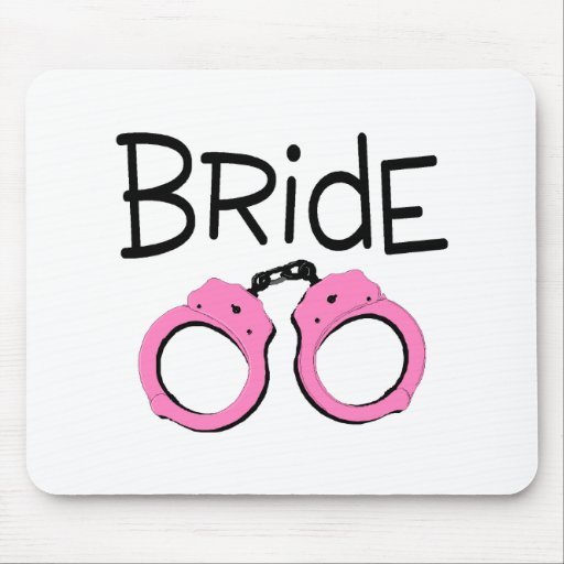 Bride Handcuffs Mousepads