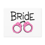 Bride Handcuffs Postcard