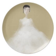 Bride in Question Party Plate