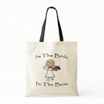 Bride Is Boss Tote Bags