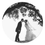 Bride Kiss under Oak Sticker