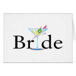 Bride (Martini Drink) Greeting Card