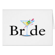 Bride (Martini Drink) Greeting Card