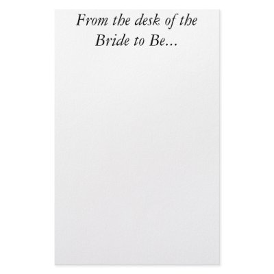 Bride Personal Custom Letter Wedding Stationery by ZazzleWeddings