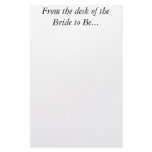 Bride Personal Custom Letter Wedding Stationery