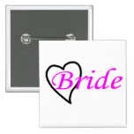 Bride Pink Black Heart