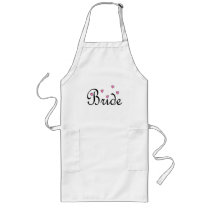 Bride Pink Hearts Apron