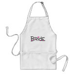 Bride Pink Hearts Aprons