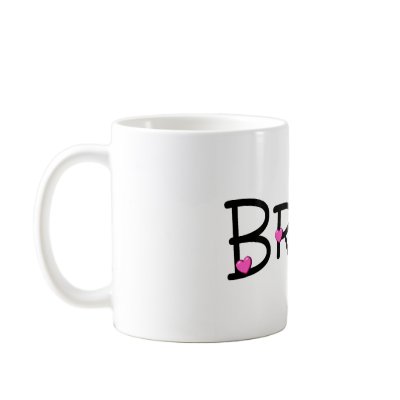 Bride Pink Hearts Coffee Mugs by WeddingZazzle