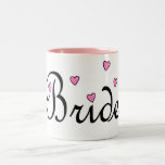 Bride Pink Hearts Mug