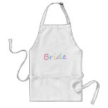 Bride rainbow colours design! apron