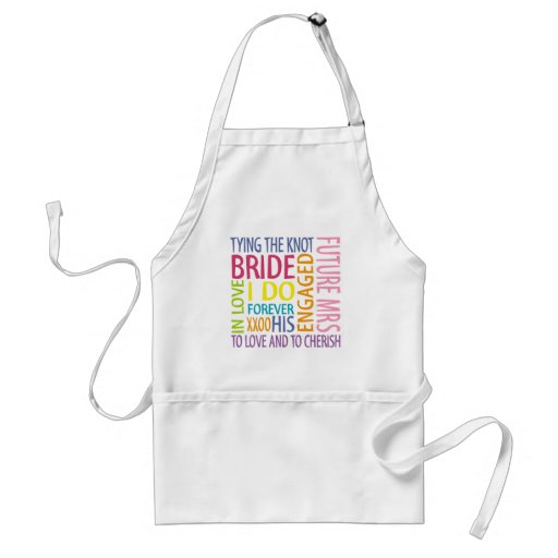 Bride Sentiments Wedding Apron