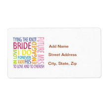 Bride Shipping Labels