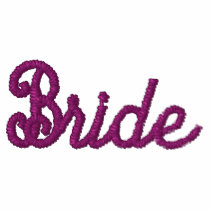 Bride shirt - won't ruin the bride's hair! embroidered shirt