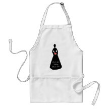 Bride Silhouette Aprons