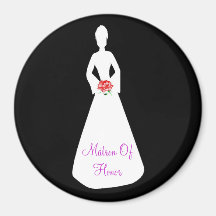 Bride Silhouette I Magnets