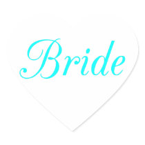 Bride Heart Sticker