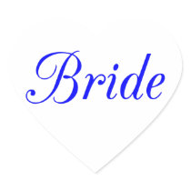 Bride Heart Stickers