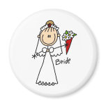 Bride Throwing The Bouquet Magnet