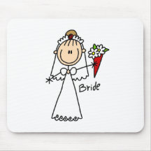 Bride Throwing The Bouquet Mousepad