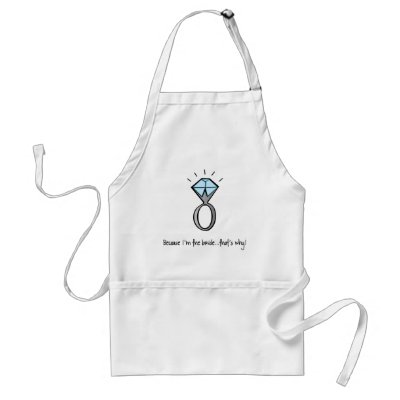 bride to be apron by zuzuspetals