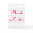Bride To Be - Gift Card