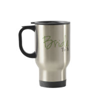Bride To Be (Green Script) Mugs