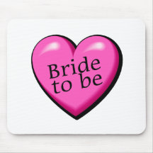 Bride To Be Heart Mousepad