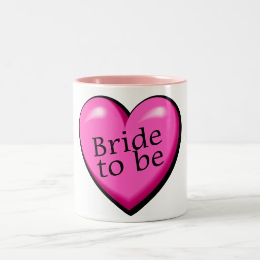 Bride To Be Heart Mugs