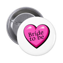 Bride To Be Heart Pin