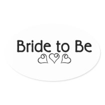 Bride To Be (Hearts) Sticker
