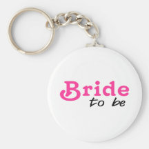 Bride To Be Pink Black Key Chains