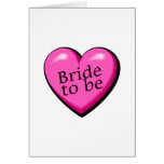 Bride To Be Pink Heart Cards