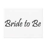 Bride to Be Postcard