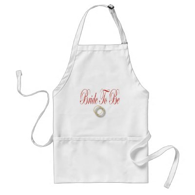 bride to be red apron by camobabygifts